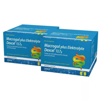 Makrogol plus elektroliti Dexcel 13,7 g Ple, 100 kos