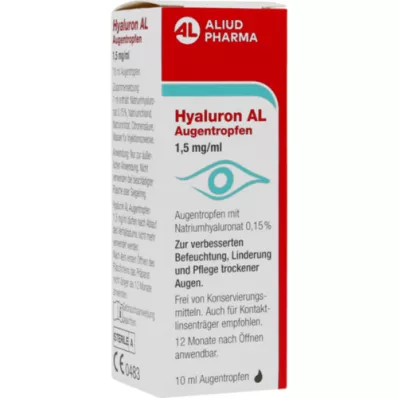 HYALURON AL Kapljice za oči 1,5 mg/ml, 1X10 ml