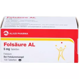 FOLSÄURE AL 5 mg tablete, 100 kosov
