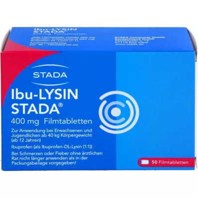 IBU-LYSIN STADA 400 mg filmsko obložene tablete, 50 kosov