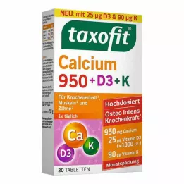 TAXOFIT Kalcij 950+D3+K tablete, 30 kapsul