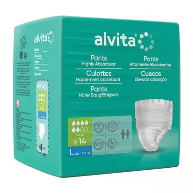 Inkontinenčne hlače Alvita super large, 14 kom Inkontinenčne hlače Alvita super large, 14 kom
