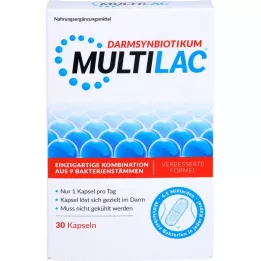 MULTILAC Črevesne sinbiotične enterične obložene kapsule, 30 kosov