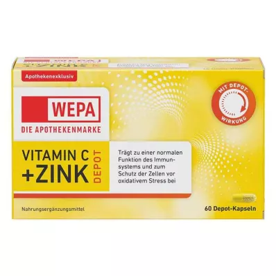 Wepa Vitamin C + Cink kapsule, 60 kos Wepa Vitamin C + Cink kapsule, 60 kos