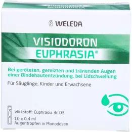 VISIODORON Euphrasia kapljice za oči, 10X0,4 ml