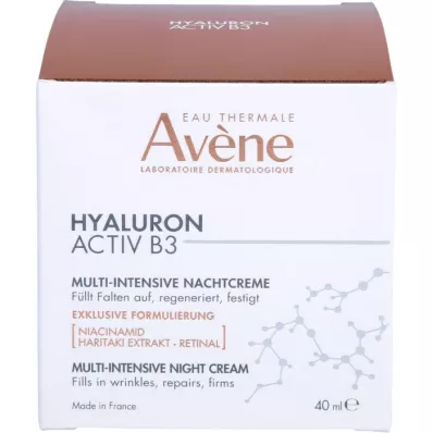 AVENE Hyaluron Activ B3 Multi-Intensive nočna krema, 40 ml