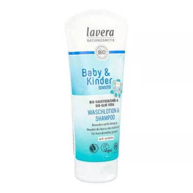 Lavera Baby &amp; Otroški losjon za umivanje občutljive kože &amp; Šampon.(200 ml)