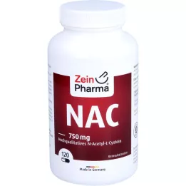 NAC 750 mg visokokakovostnih kapsul N-acetil-L-cisteina, 120 kapsul