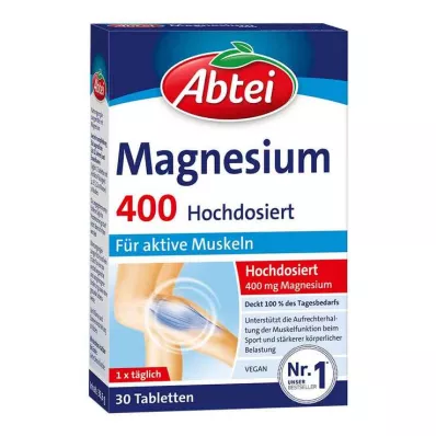 Abbey Magnesium 400 visokoodmernih tablet, 30 kos Abbey Magnesium 400 visokoodmernih tablet, 30 kos
