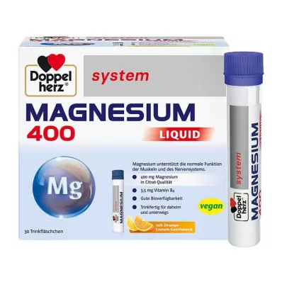 Doppelherz Magnesium 400 Liquid System ampula za pitje, 30 kos Doppelherz Magnesium 400 Liquid System ampula za pitje, 30 kos
