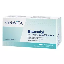 BISACODYL SANAVITA 10 mg svečke, 10 kosov