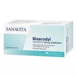 BISACODYL SANAVITA 10 mg svečke, 30 kosov
