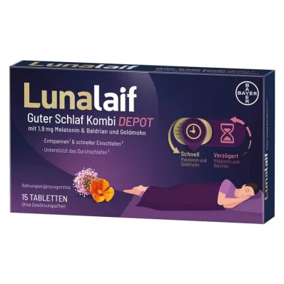 LUNALAIF Tablete Good Sleep Combi Depot, 15 kosov