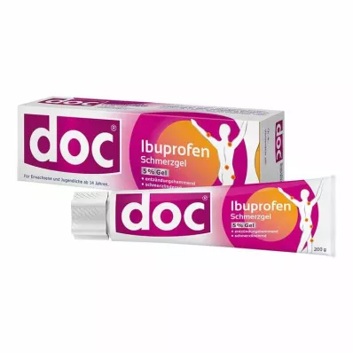 DOC IBUPROFEN Gel proti bolečinam 5%, 200 g DOC IBUPROFEN Gel proti bolečinam 5%, 200 g