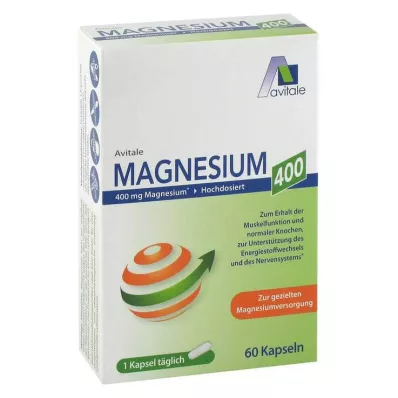 Magnezij 400 mg kapsule, 60 kosov Magnezij 400 mg kapsule, 60 kosov