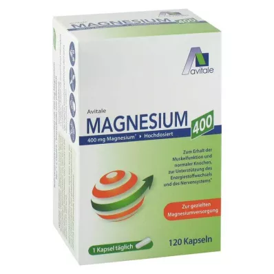 Magnezij 400 mg kapsule, 120 kos Magnezij 400 mg kapsule, 120 kos