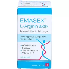 EMASEX L-Arginin aktivne kapsule, 90 kapsul