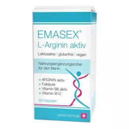 EMASEX L-Arginin aktivne kapsule, 90 kapsul