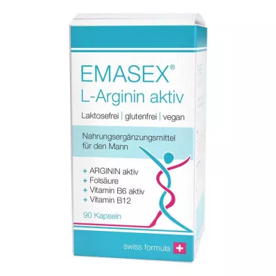 Emasex L-Arginin aktivne kapsule, 90 kosov Emasex L-Arginin aktivne kapsule, 90 kosov