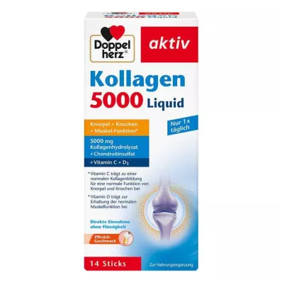 Doppelherz Collagen 5000 tekoče palčke, 14X10 ml Doppelherz Collagen 5000 tekoče palčke, 14X10 ml