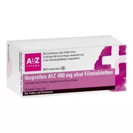 IBUPROFEN AbZ 400 mg akutne filmsko obložene tablete, 50 kosov