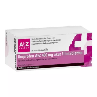 Ibuprofen AbZ 400 mg akutne filmsko obložene tablete, 50 kos