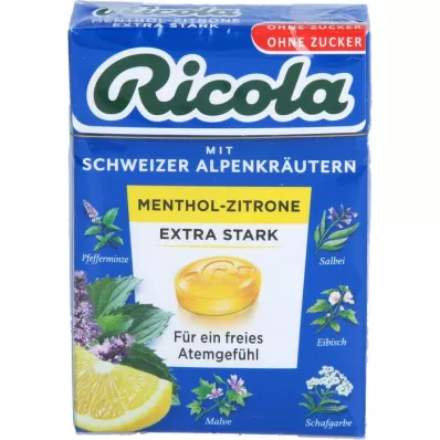 RICOLA o.Z.Box Mentol-Lemon ekstra močni bonboni, 50 g