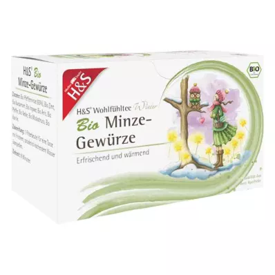 H&amp;S Filter vrečka Winter Tea Organic Mint Začimbe (20x2,0 g)