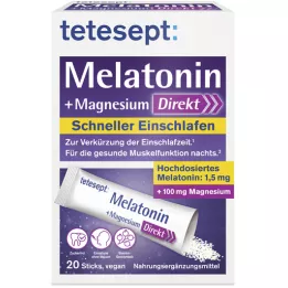 TETESEPT Melatonin + magnezij Direct Sticks, 20 kosov