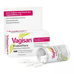VAGISAN ProbioFlora mlečnokislinske bakterije vaginalne kapsule, 8 kosov