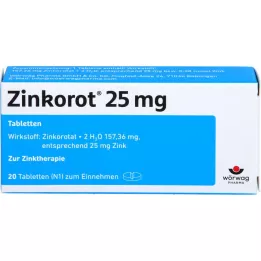 ZINKOROT 25 mg tablete, 20 kosov