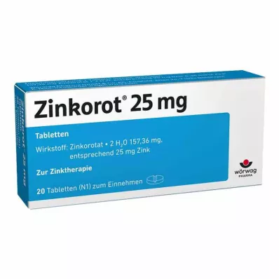 Zinkorot 25 mg tablete z visokim odmerkom cinka, 20 kom Zinkorot 25 mg tablete z visokim odmerkom cinka, 20 kom