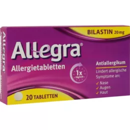 ALLEGRA Alergijske tablete 20 mg, 20 kosov