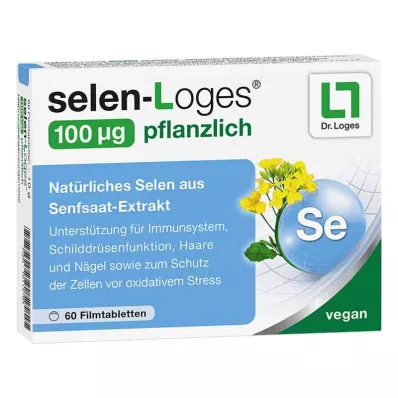 Selenium-loges 100 µg rastlinske filmsko obložene tablete (60 kosov)