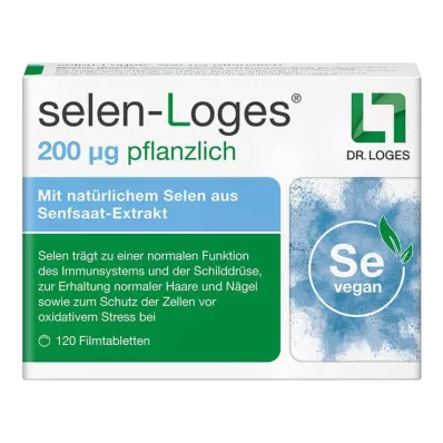 Selen-Loges 200 µg rastlinske filmsko obložene tablete, 120 kos Selen-Loges 200 µg rastlinske filmsko obložene tablete, 120 kos