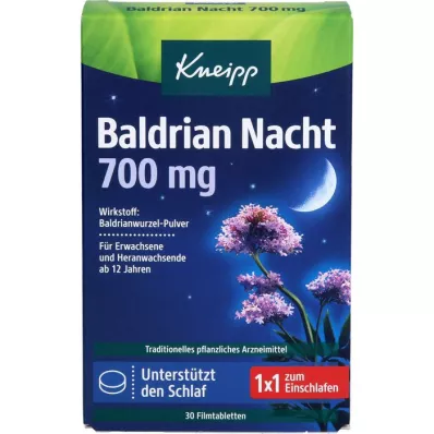 KNEIPP Valerijanova noč 700 mg filmsko obložene tablete, 30 kosov