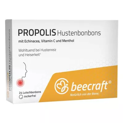 Beecraft Propolis bomboni proti kašlju, 24 kos Beecraft Propolis bomboni proti kašlju, 24 kos
