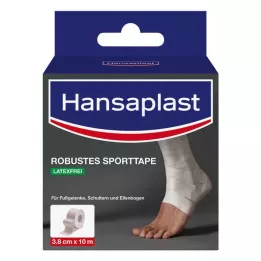HANSAPLAST Robusten športni trak 3,8 cmx10 m, bel, 1 kos