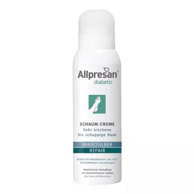 Allpresan diabetic microsilver + obnavljajoča penasta krema, 125 ml