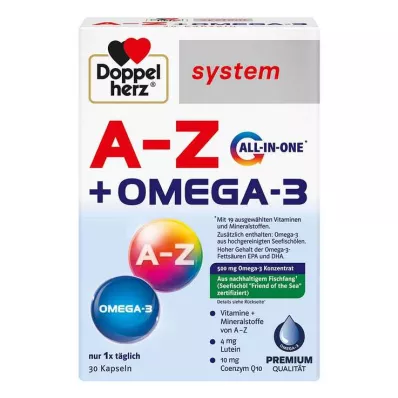 Doppelherz A-Z + Omega-3 all-in-one system kapsule, 30 kosov Doppelherz A-Z + Omega-3 all-in-one system kapsule, 30 kosov