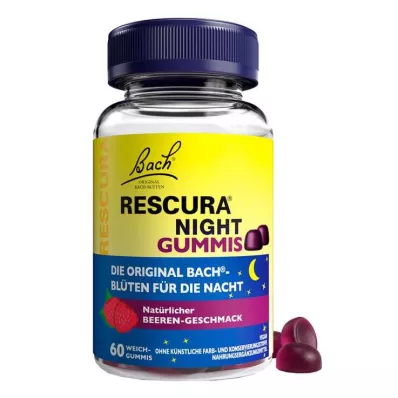 Bach Flowers Original Rescura Night Gummies Berry, 60 kos Bach Flowers Original Rescura Night Gummies Berry, 60 kos