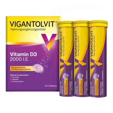Vigantolvit 2000 i.E. Vitamin D3 šumeče tablete (60 kosov) Vigantolvit 2000 i.E. Vitamin D3 šumeče tablete (60 kosov)