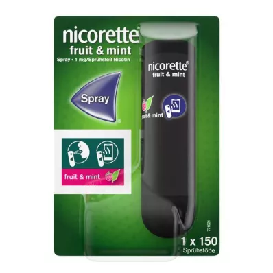 Nicorette Fruit & Mint sprej 1 mg / pršilo Nfc, 1 kos Nicorette Fruit & Mint sprej 1 mg / pršilo Nfc, 1 kos