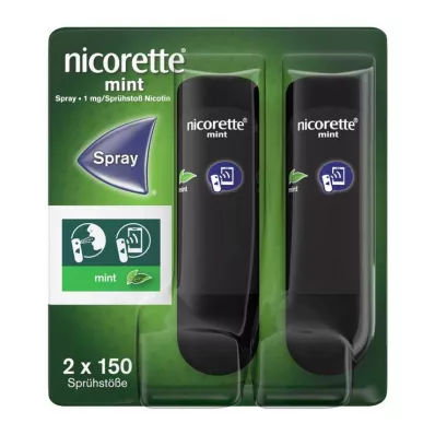 nicorette Mint Spray z 1 mg nikotina na razpršilo, 2 kos nicorette Mint Spray z 1 mg nikotina na razpršilo, 2 kos