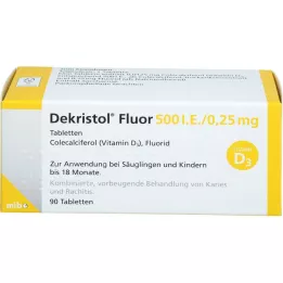 DEKRISTOL Fluor 500 I.U./0,25 mg tablete, 90 kosov