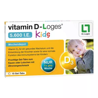 vitamin D-Loges 5.600 mednarodnih enot Kids Weekend Depot (15 enot)