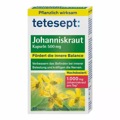 Tetesept šentjanževka 500 mg kapsule, 60 kom Tetesept šentjanževka 500 mg kapsule, 60 kom