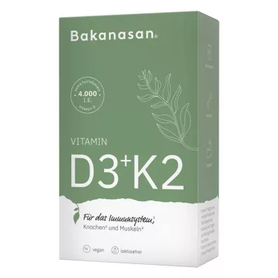 Bakanasan Vitamin D3 + K2 kapsule, 60 kos Bakanasan Vitamin D3 + K2 kapsule, 60 kos