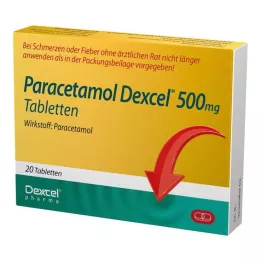 PARACETAMOL Dexcel 500 mg tablete, 20 kosov