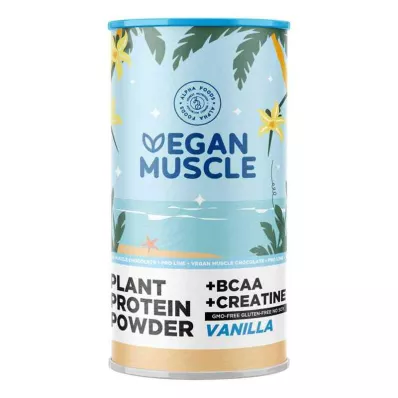 Vegan Muscle Protein Vanilla Protein + Kreatin v prahu (600 g)